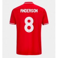 Stroje piłkarskie Nottingham Forest Elliot Anderson #8 Koszulka Podstawowej 2025-26 Krótki Rękaw